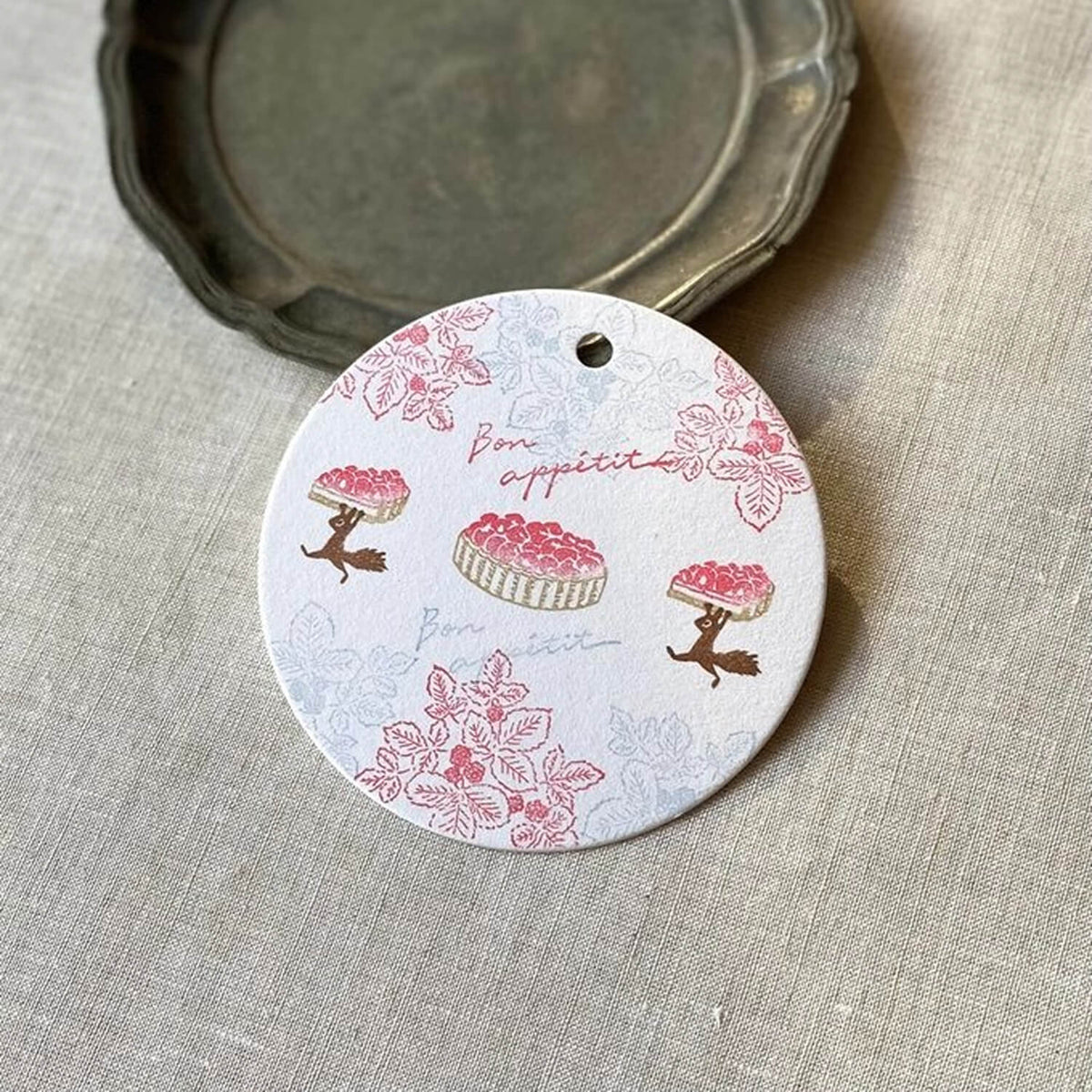 Mori Ringo Rubber Stamp – Sliced Raspberry Tart