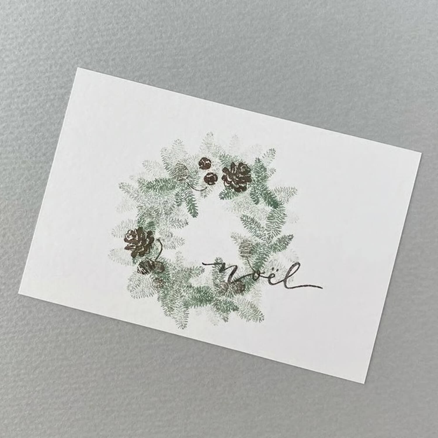 Mori Ringo Rubber Stamp – Small Pinecone &amp; Fir Cone Set