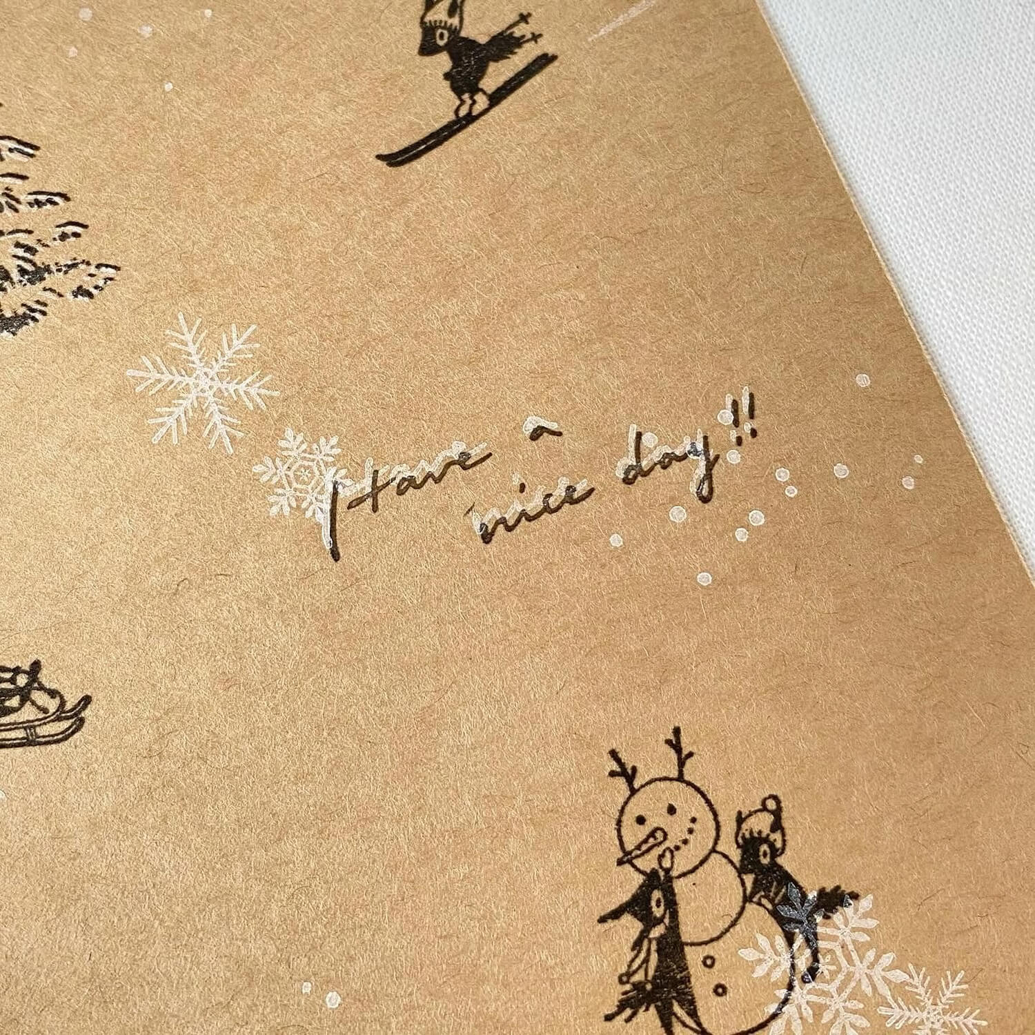 Mori Ringo Rubber Stamp – Snowflake Set