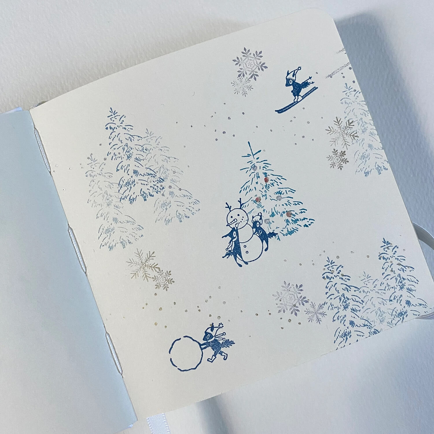 Mori Ringo Rubber Stamp – Snowflake Set