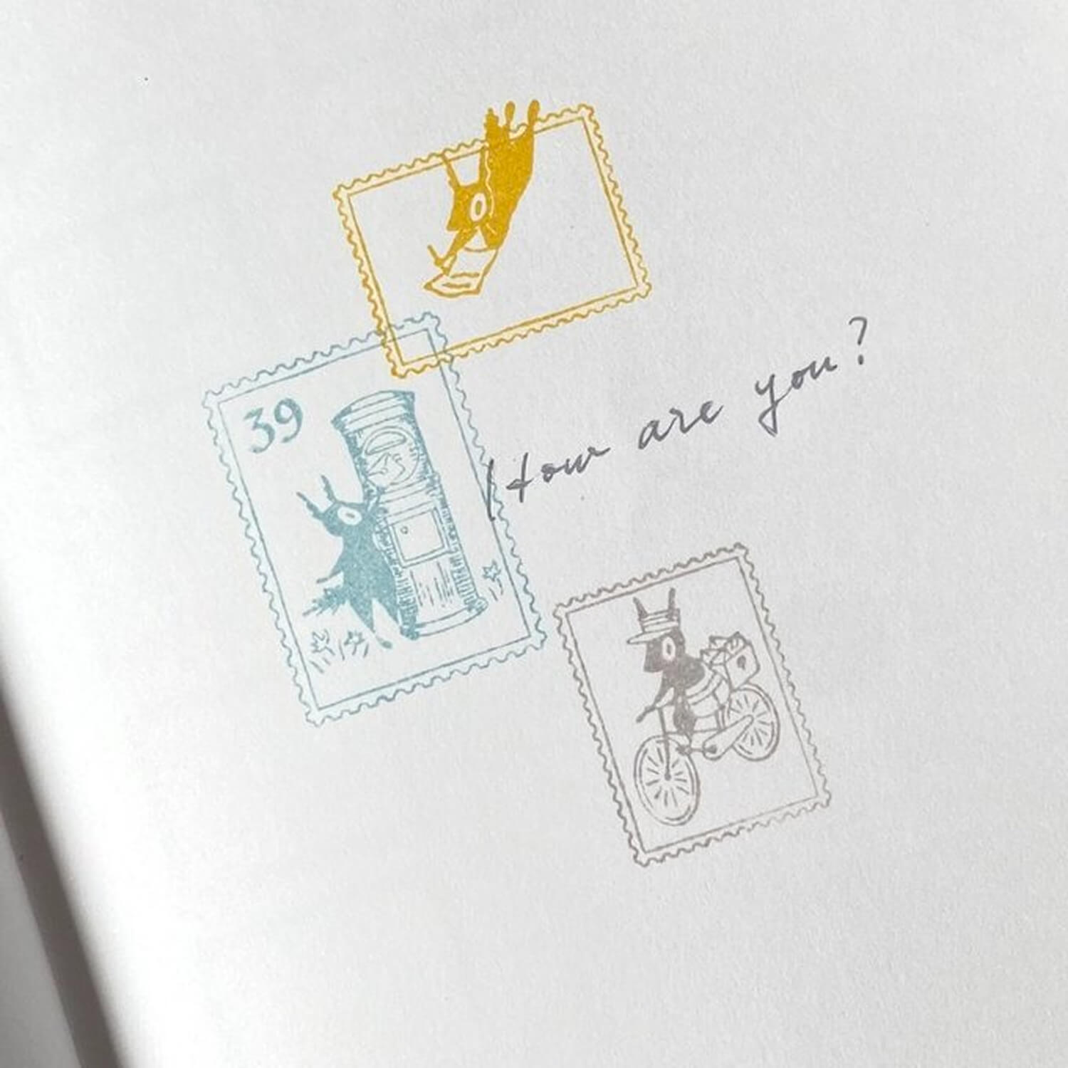 Mori Ringo Rubber Stamp – Squirrel 39-Yen Stamp