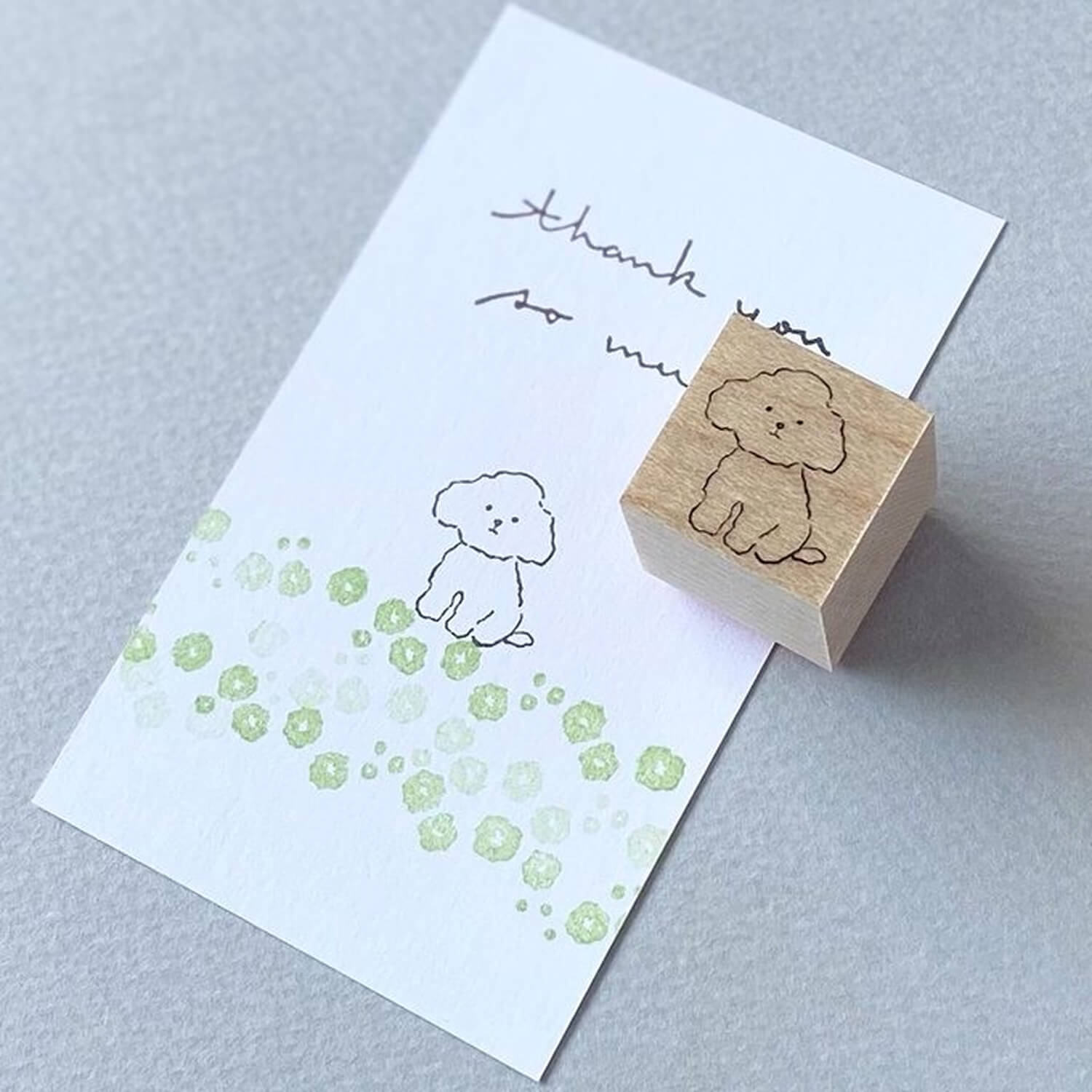 Mori Ringo Rubber Stamp – Toy Poodle