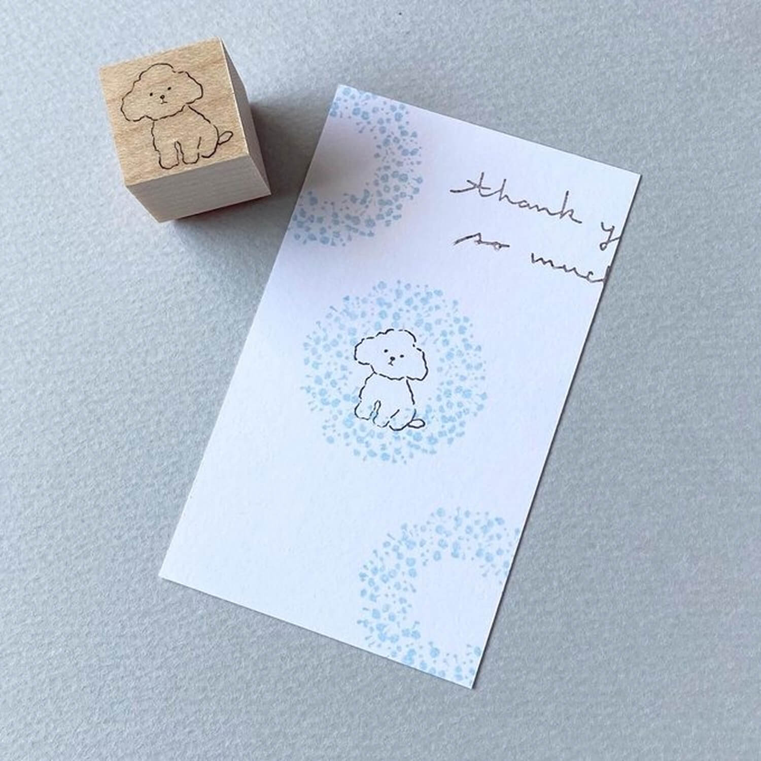 Mori Ringo Rubber Stamp – Toy Poodle