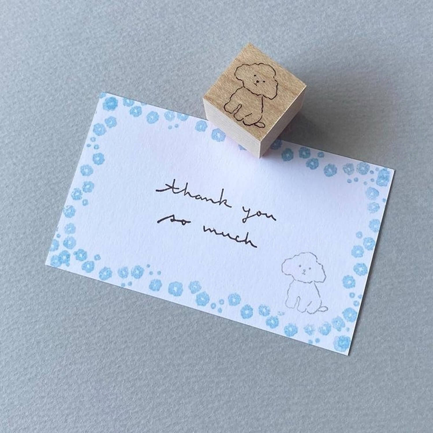 Mori Ringo Rubber Stamp – Toy Poodle