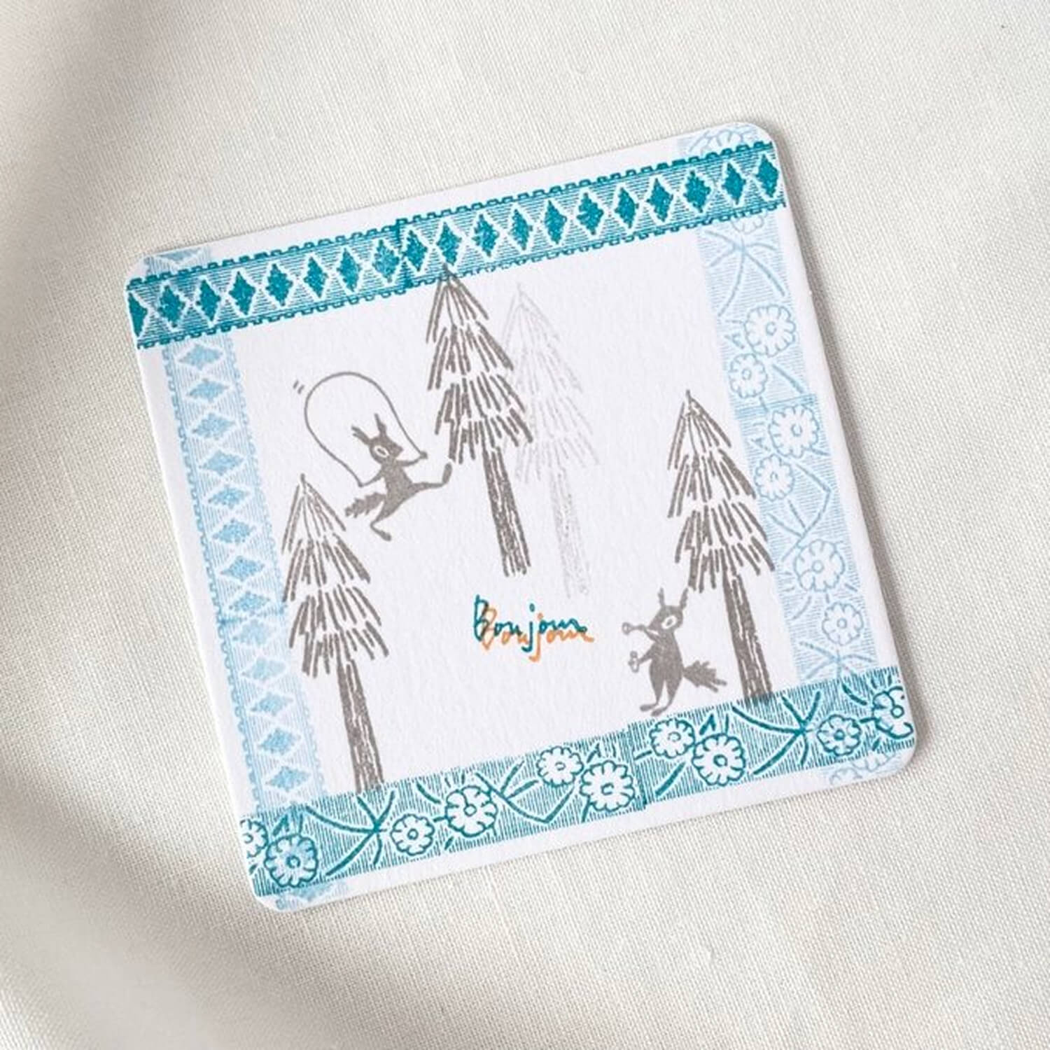 Mori Ringo Rubber Stamp – Tyrolean Tape Fair Isle Pattern No. 2