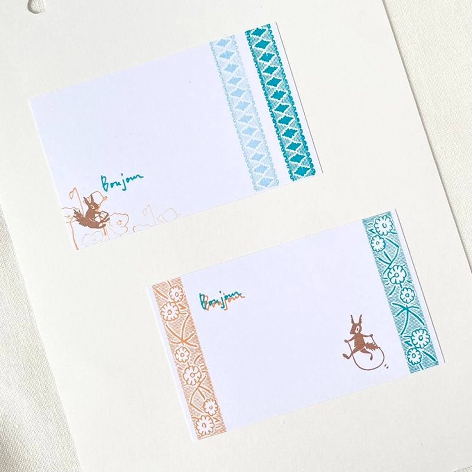 Mori Ringo Rubber Stamp – Tyrolean Tape Fair Isle Pattern No. 2