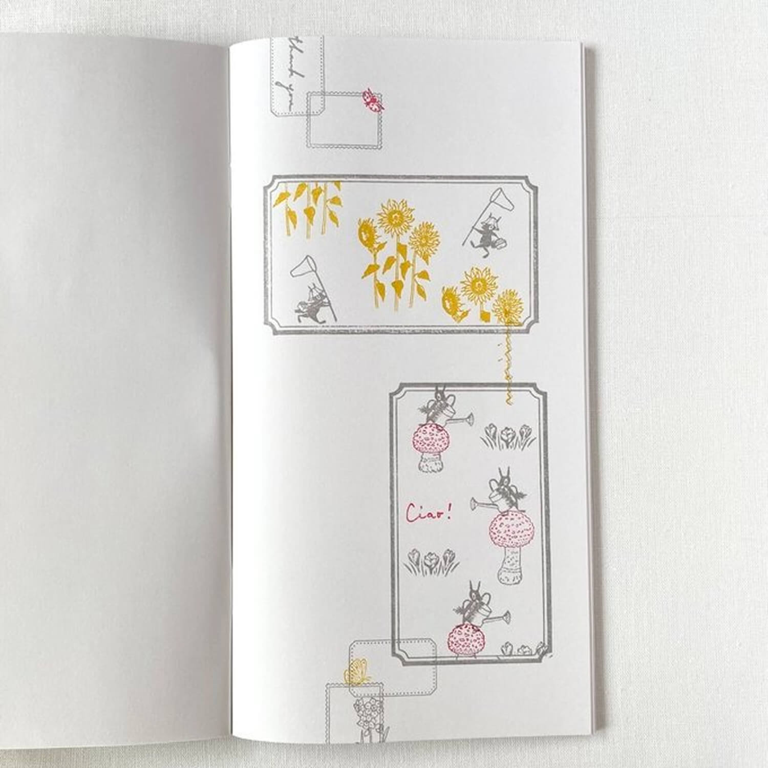 Mori Ringo Rubber Stamp – Watering Can Squirrel Right