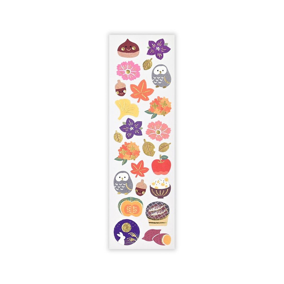 NB Japanese Style Sticker Sheet – Autumn Delights