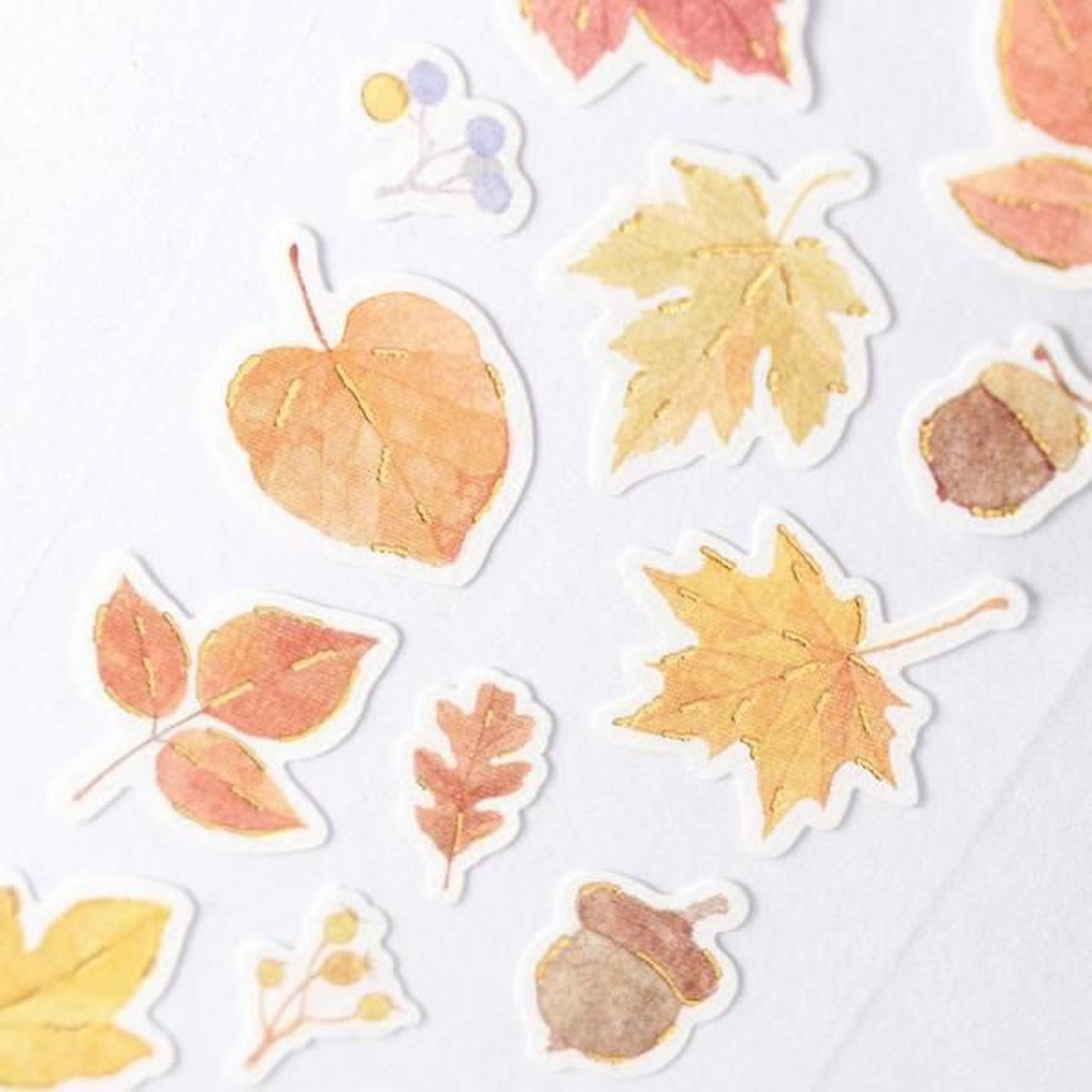 NB Japanese Style Sticker Sheet – Autumn Leaf
