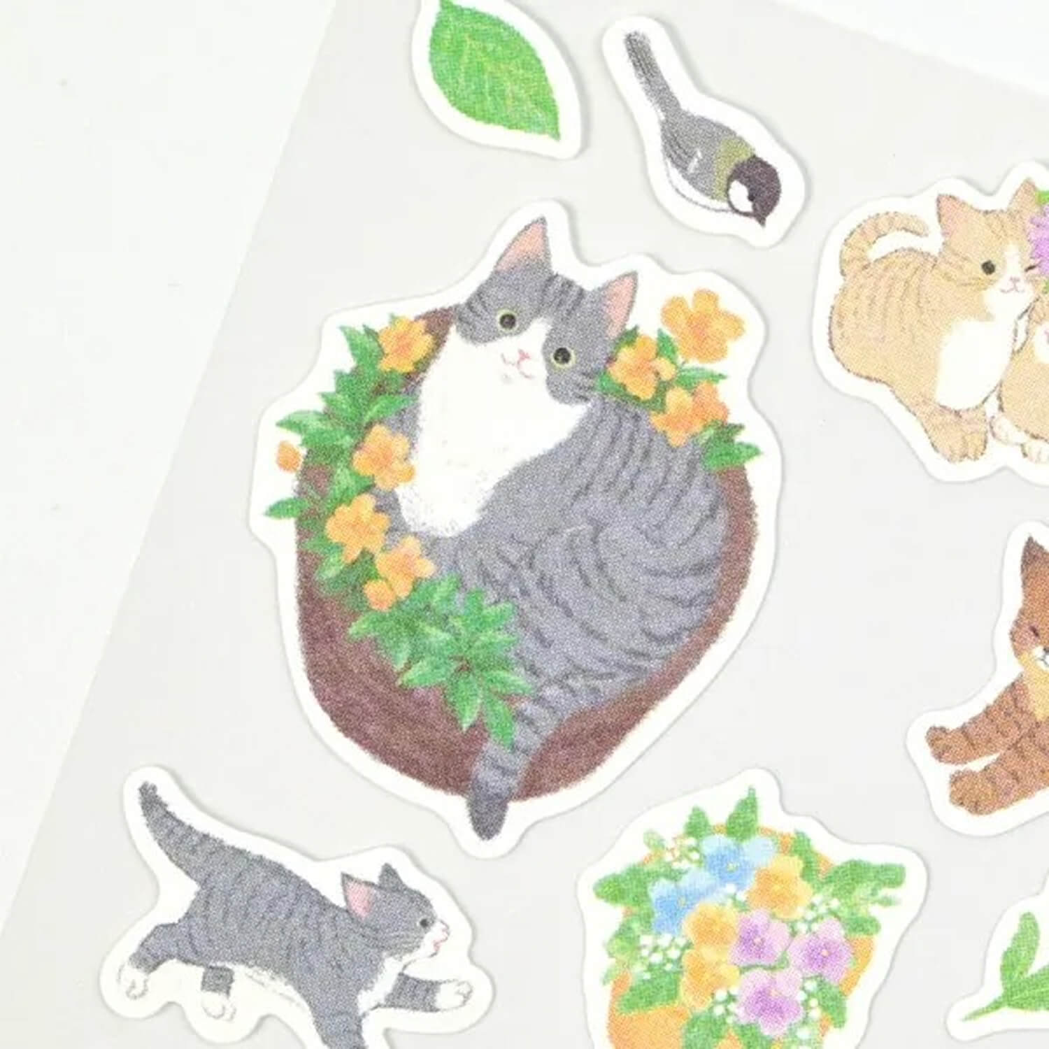 NB Nyantomo Large Stickers – Flower Garden