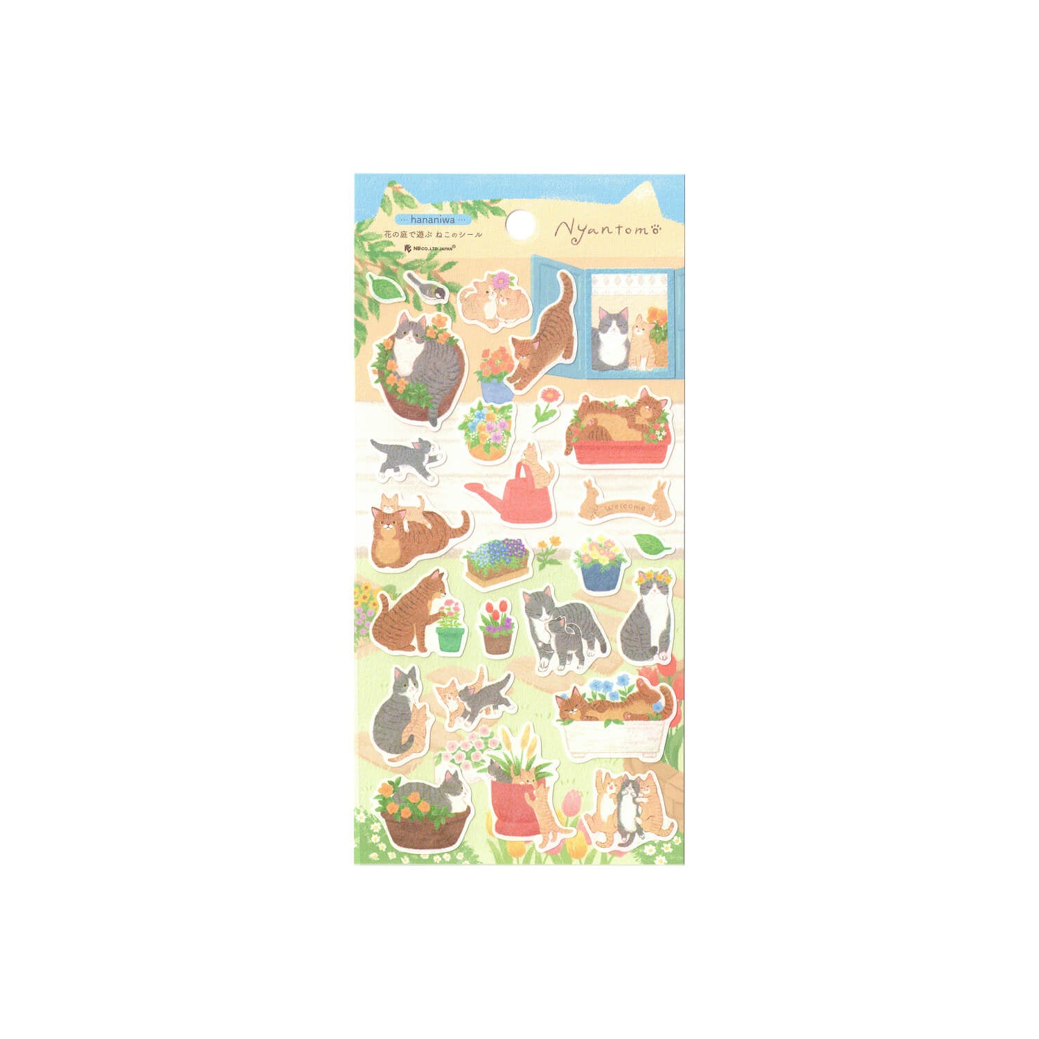 NB Nyantomo Large Stickers – Flower Garden