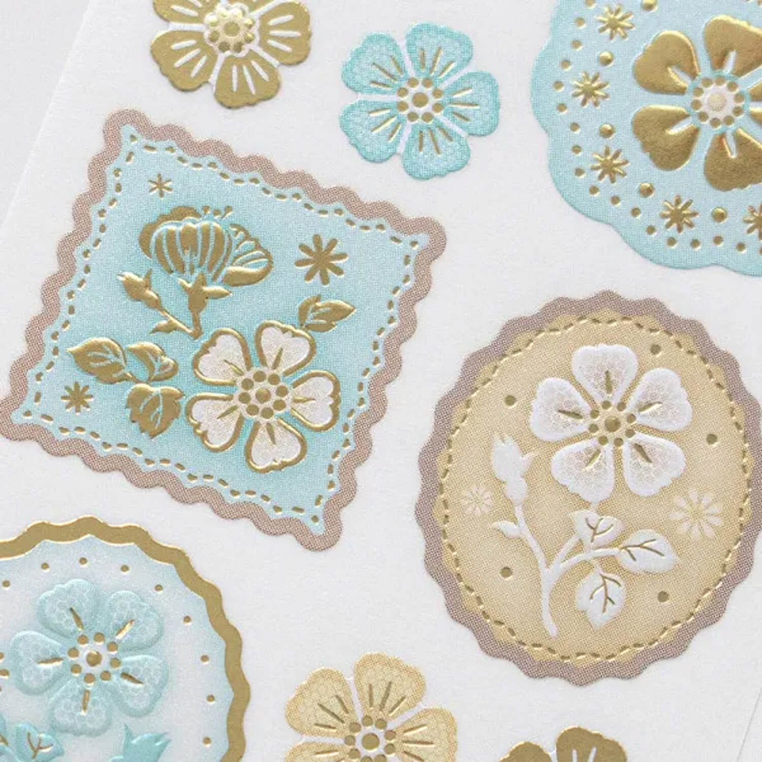 NB Prier Gold Foil Stickers – Mint