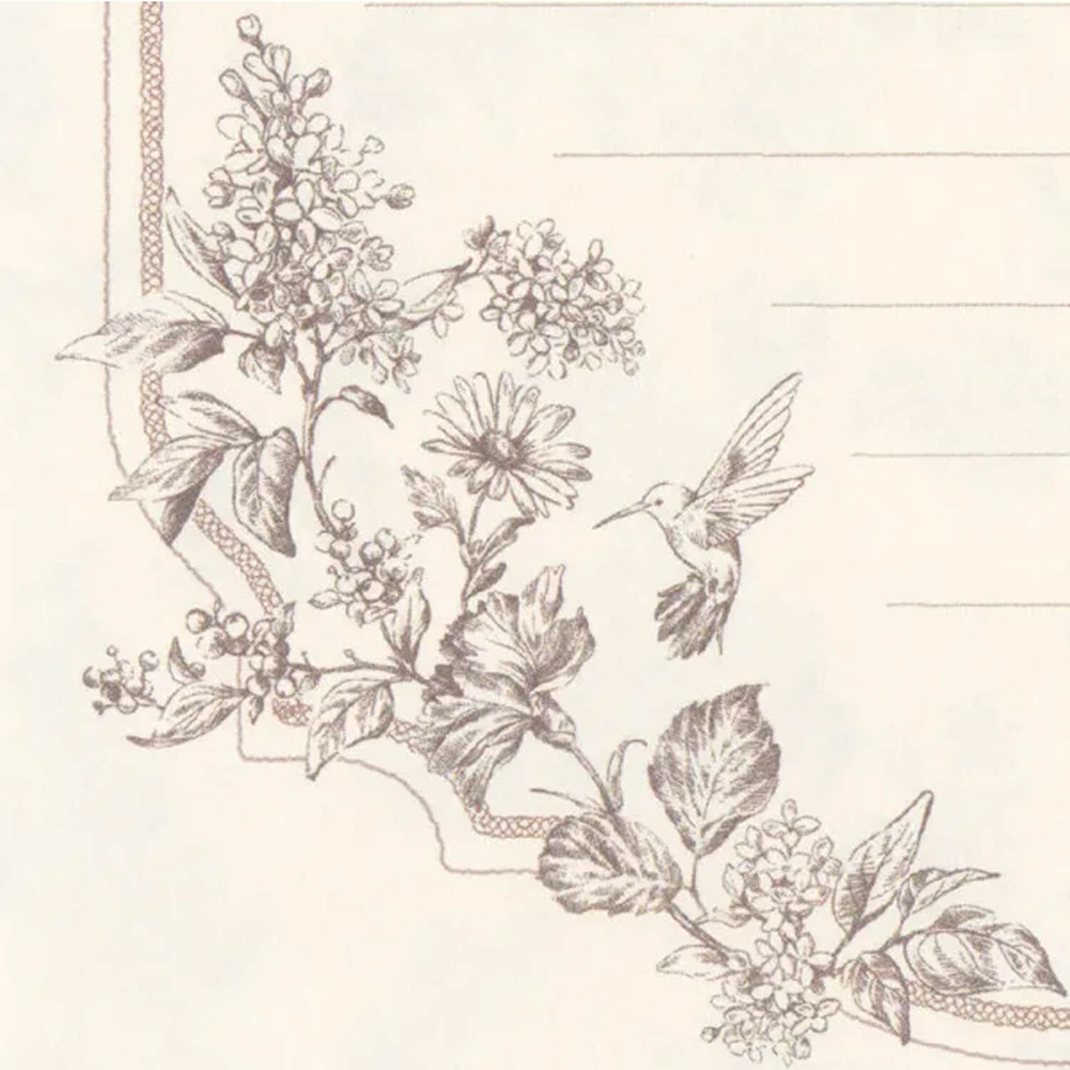 NB Prier Letter Paper – Colibri