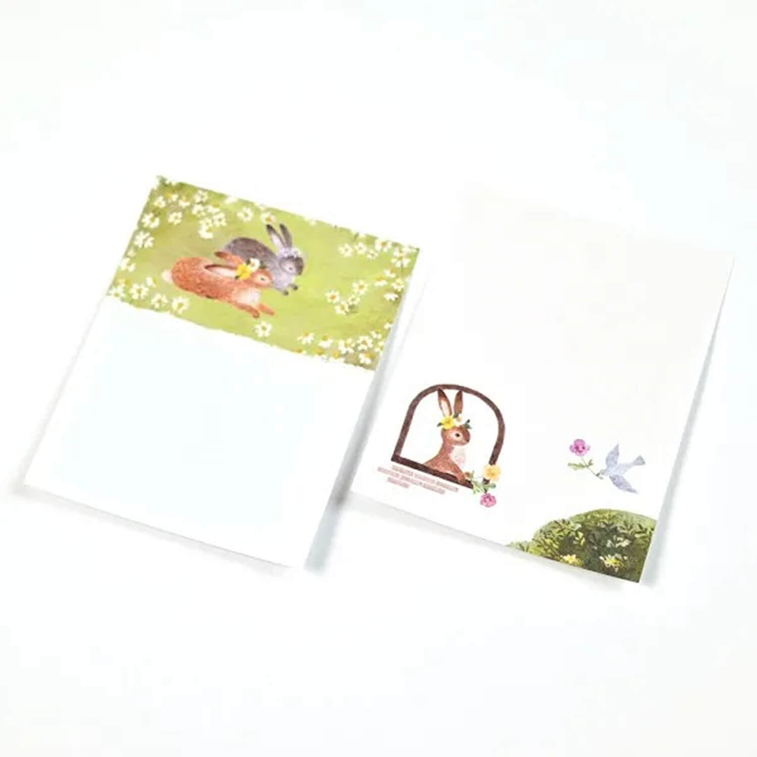 NB RESSA Sticky Notes – Flower-Adorned Rabbit