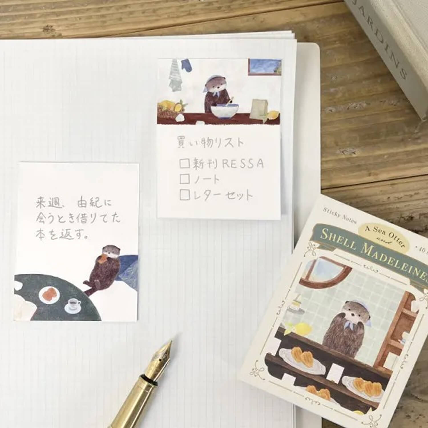 NB RESSA Sticky Notes – Otter and Madeleine