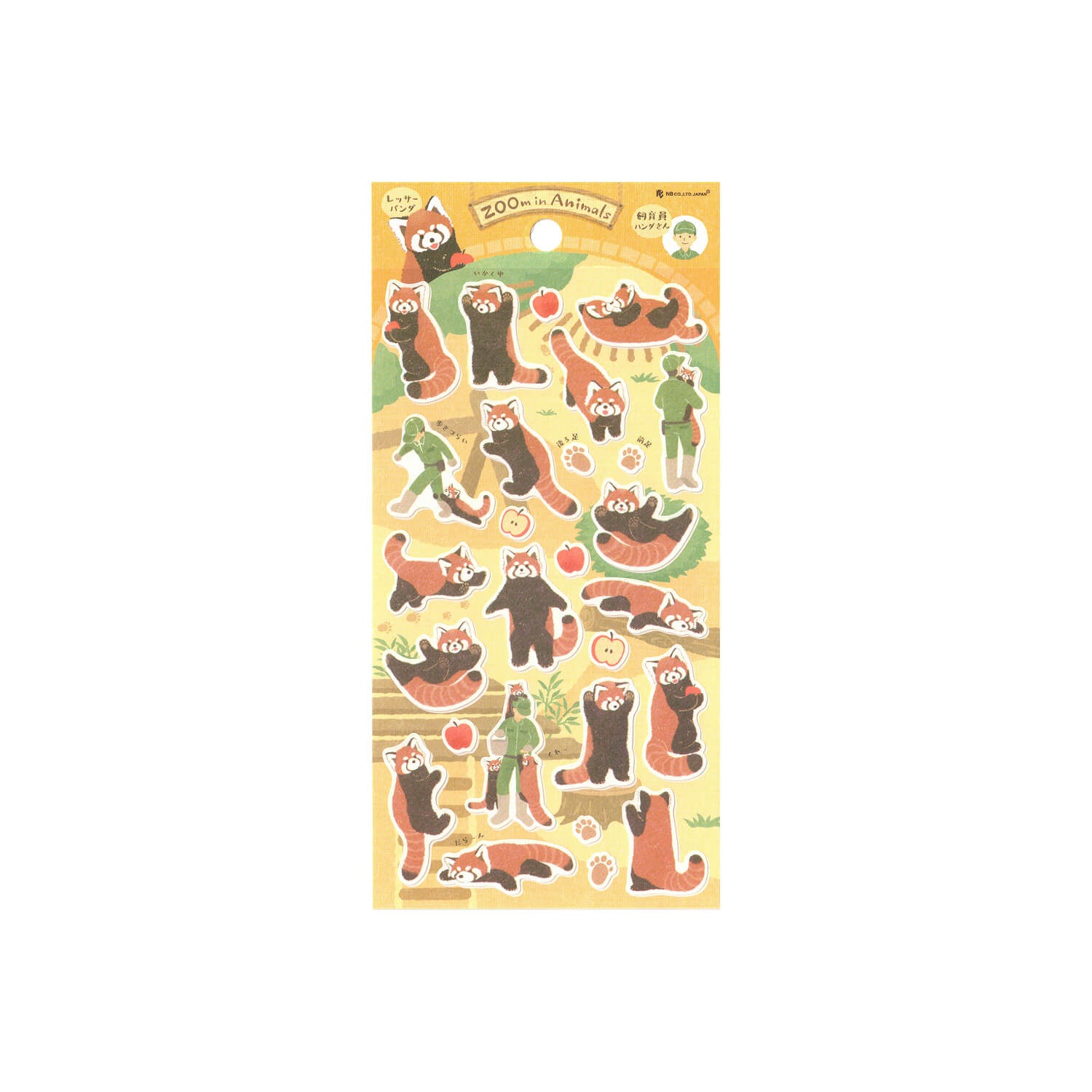 NB ZOOm in Animals Large Stickers – Red Panda