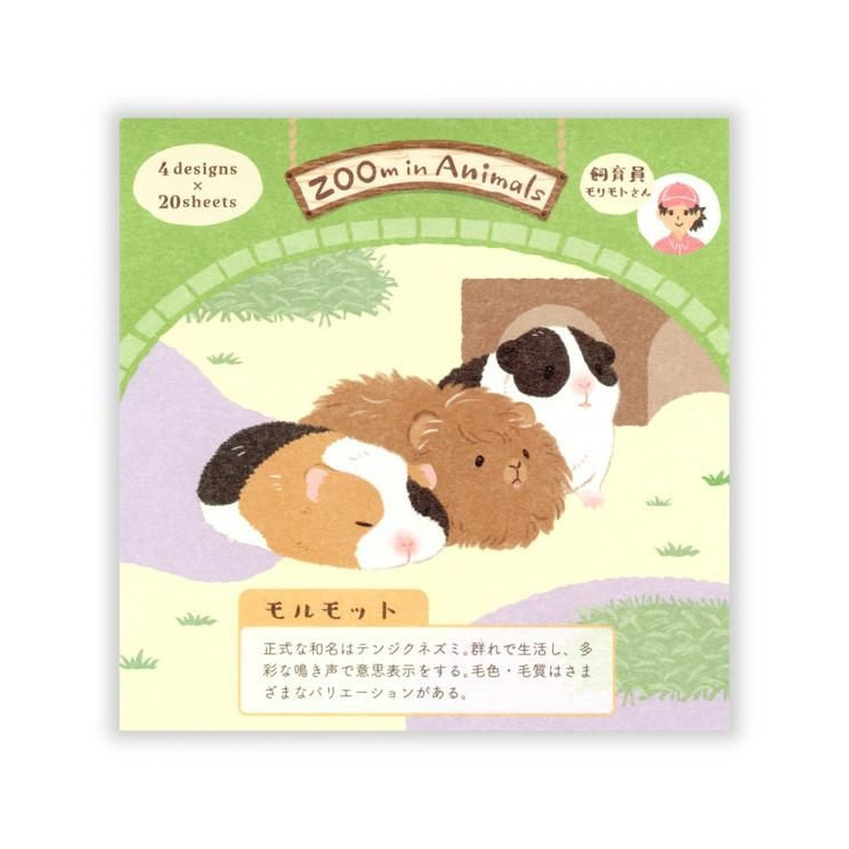 NB ZOOm in Animals Memo Pad – Guinea Pig
