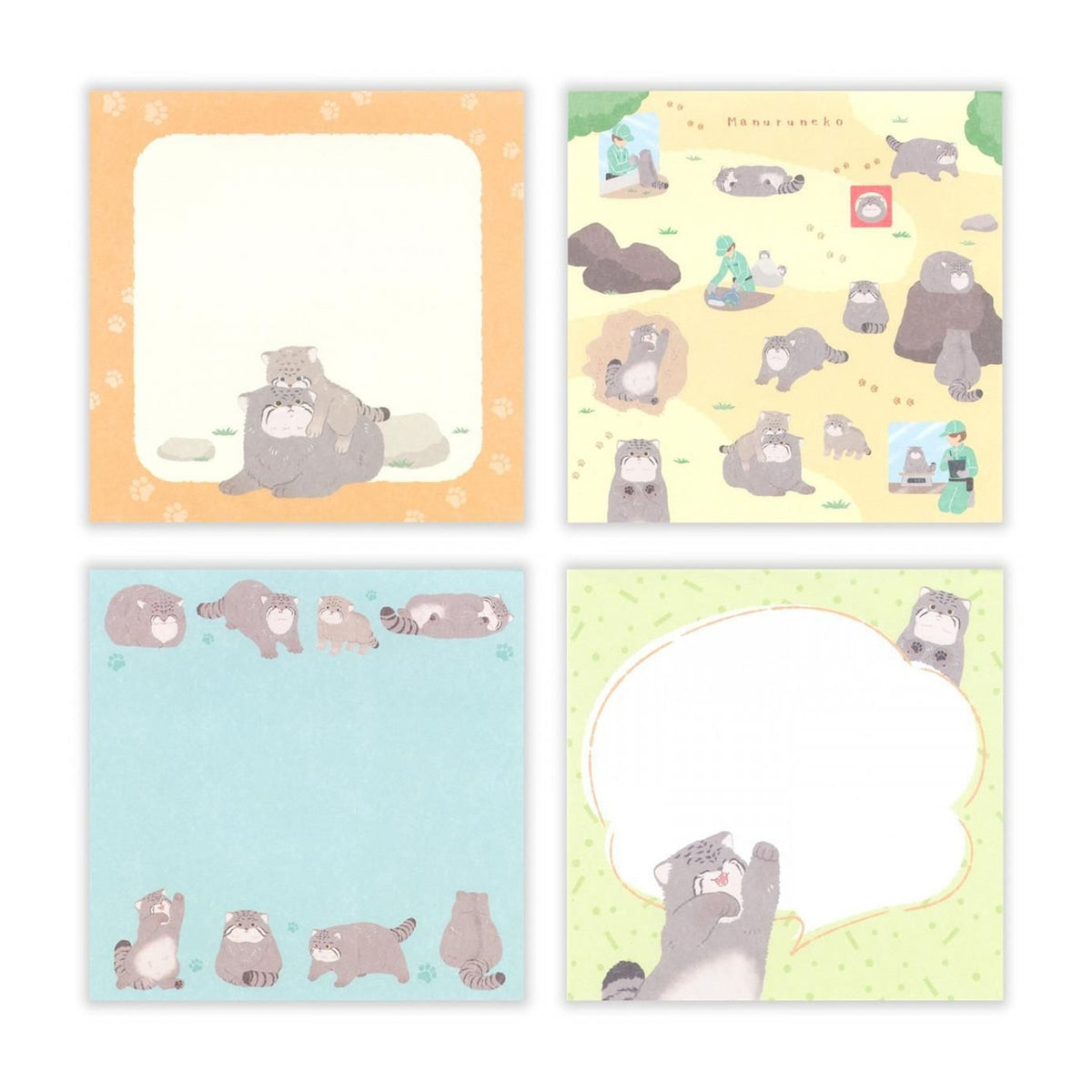 NB ZOOm in Animals Memo Pad – Manul Cat