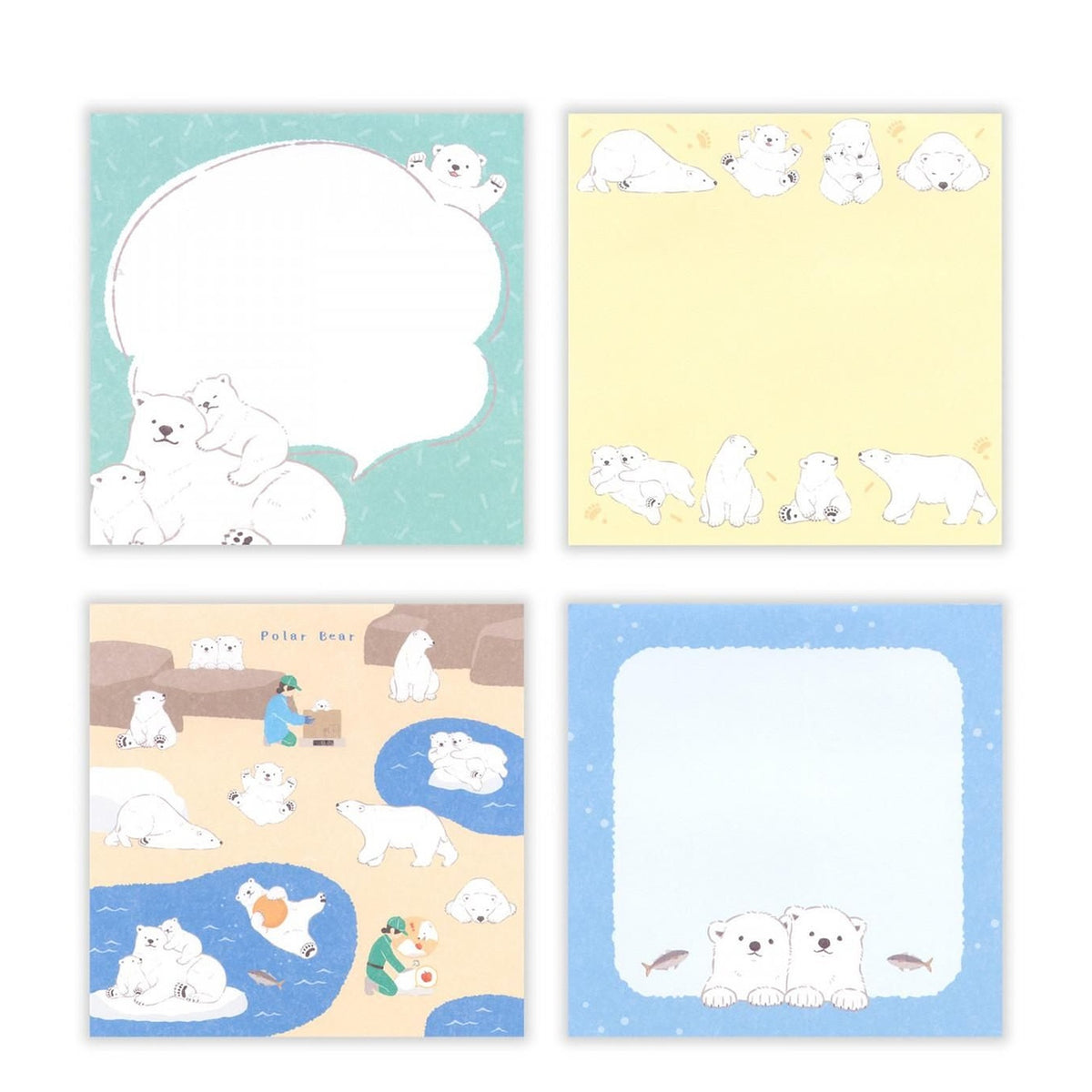 NB ZOOm in Animals Memo Pad – Polar Bear