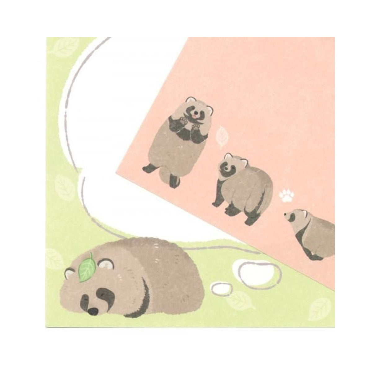 NB ZOOm in Animals Memo Pad – Tanuki