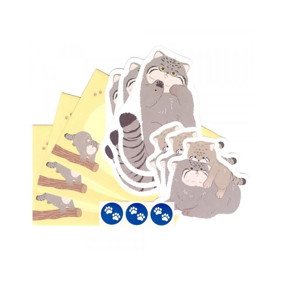 NB ZOOm in Animals Mini Letter Set – Manul Cat