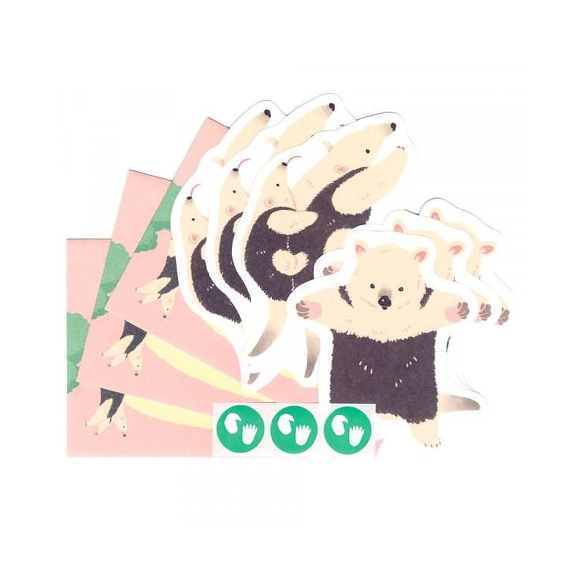 NB ZOOm in Animals Mini Letter Set – Southern Tamandua