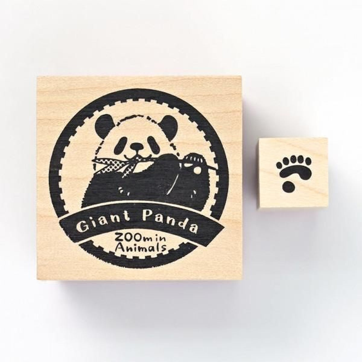NB ZOOm in Animals Wooden Stamp Set – Panda