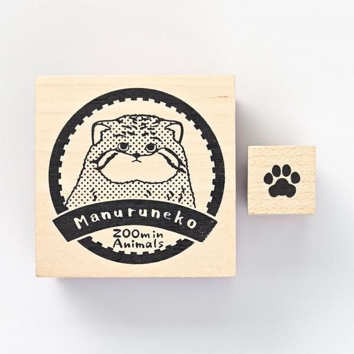 NB ZOOm in Animals Wooden Stamp Set – Manul Cat