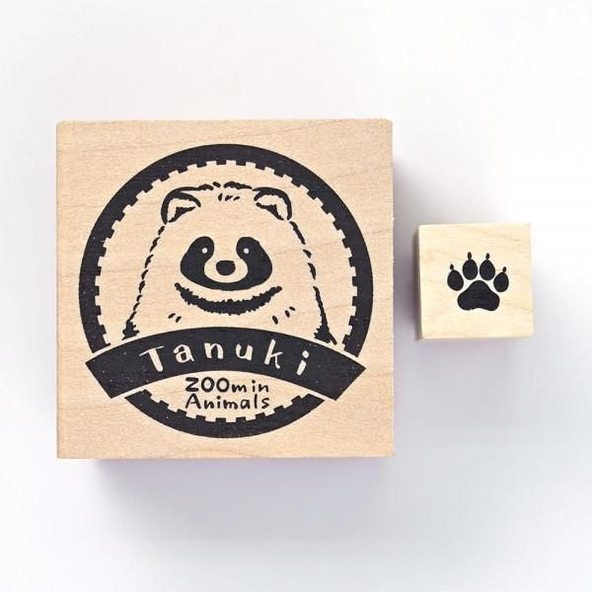 NB ZOOm in Animals Wooden Stamp Set – Tanuki