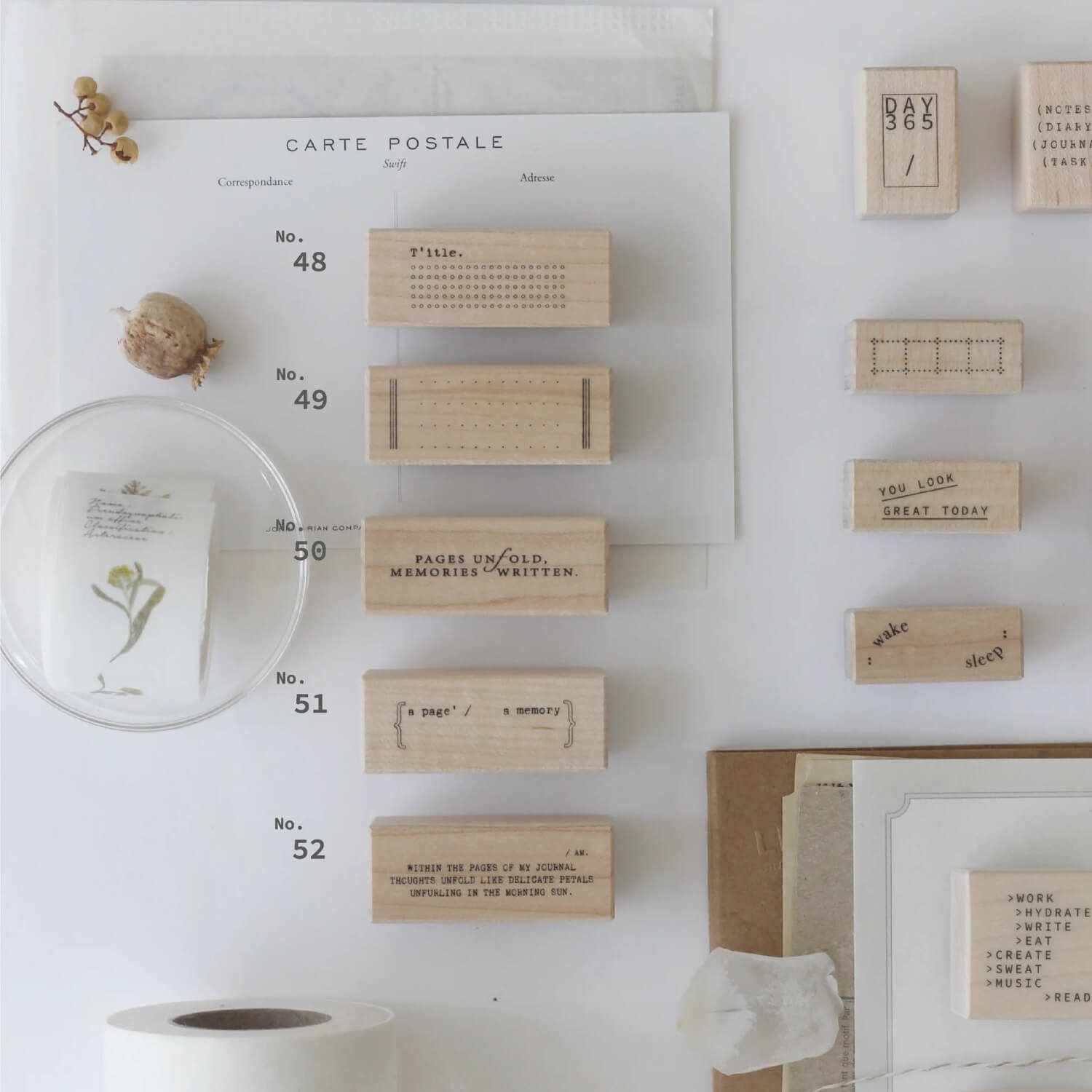 NYRET DESIGN Rubber Stamp - Vol. 10 Daily Aesthetic