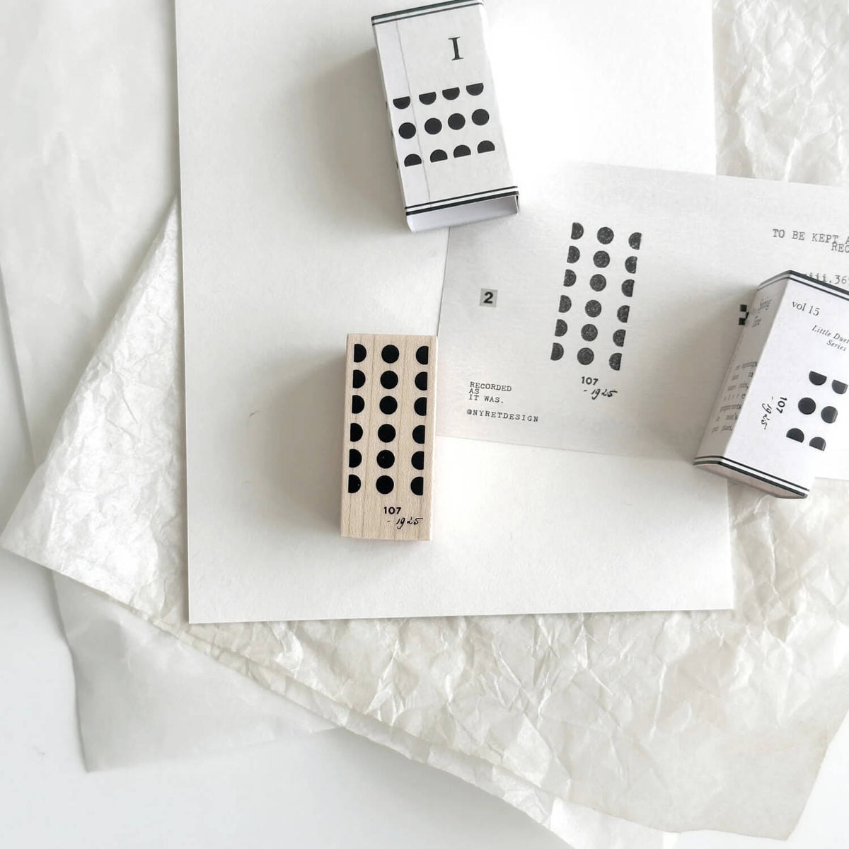 NYRET DESIGN Rubber Stamp - Vol 15 Little Duet