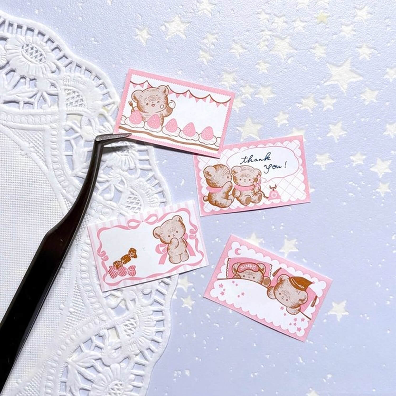 Nakano Yui Labeler Stickers – Bear Chan