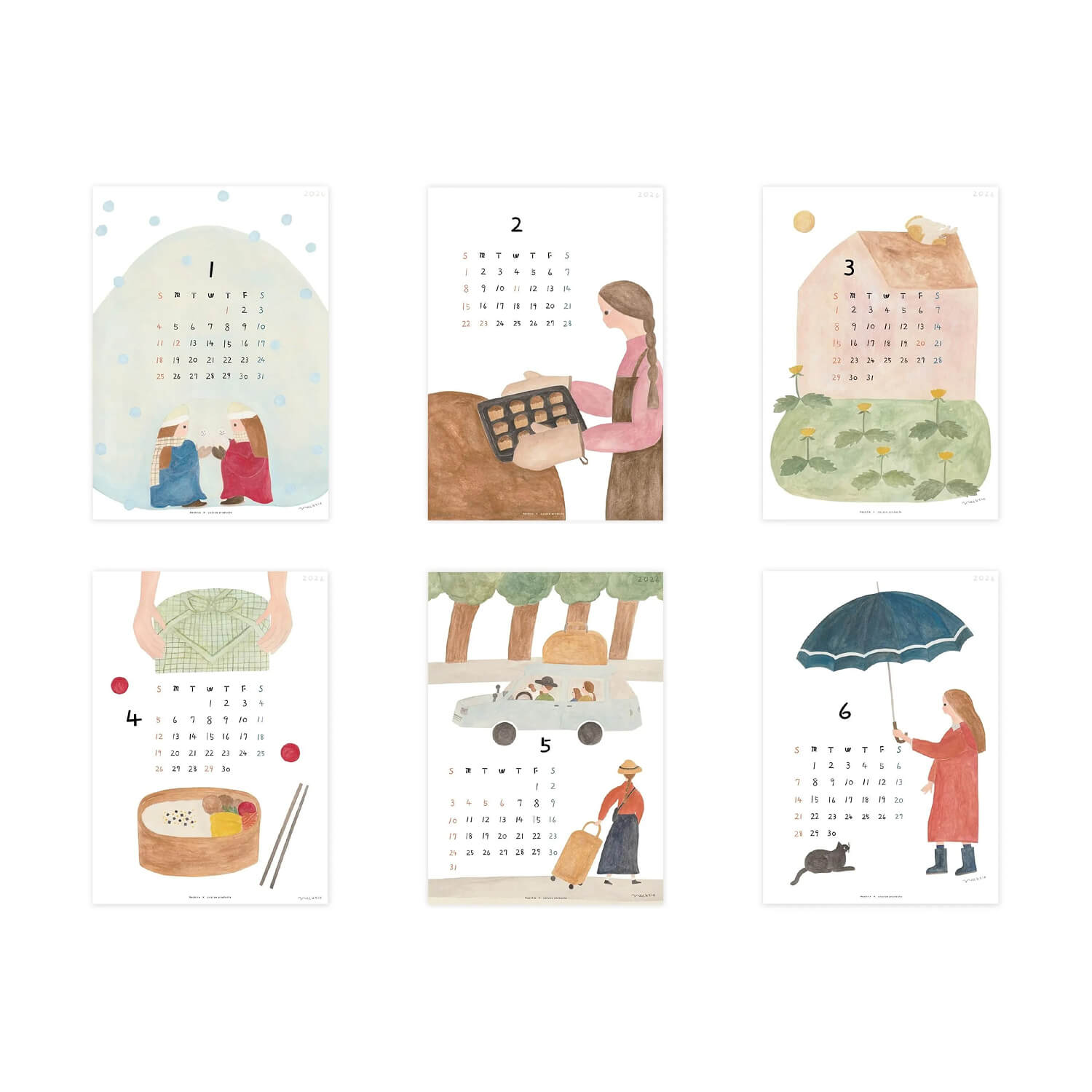 Necktie 2026 Calendar