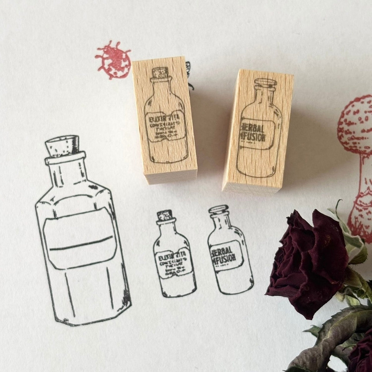 Nemunoki Stamp Set – Sea Witch’s Potion Bottle