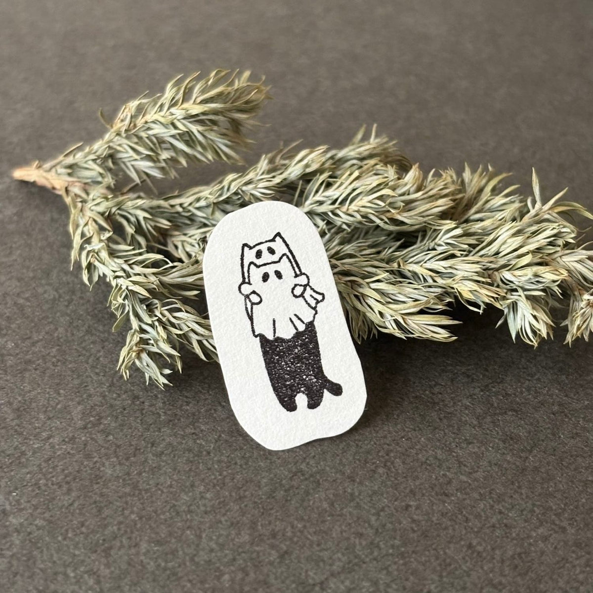 Nemunoki Stamp – Stretchy Ghost Cat