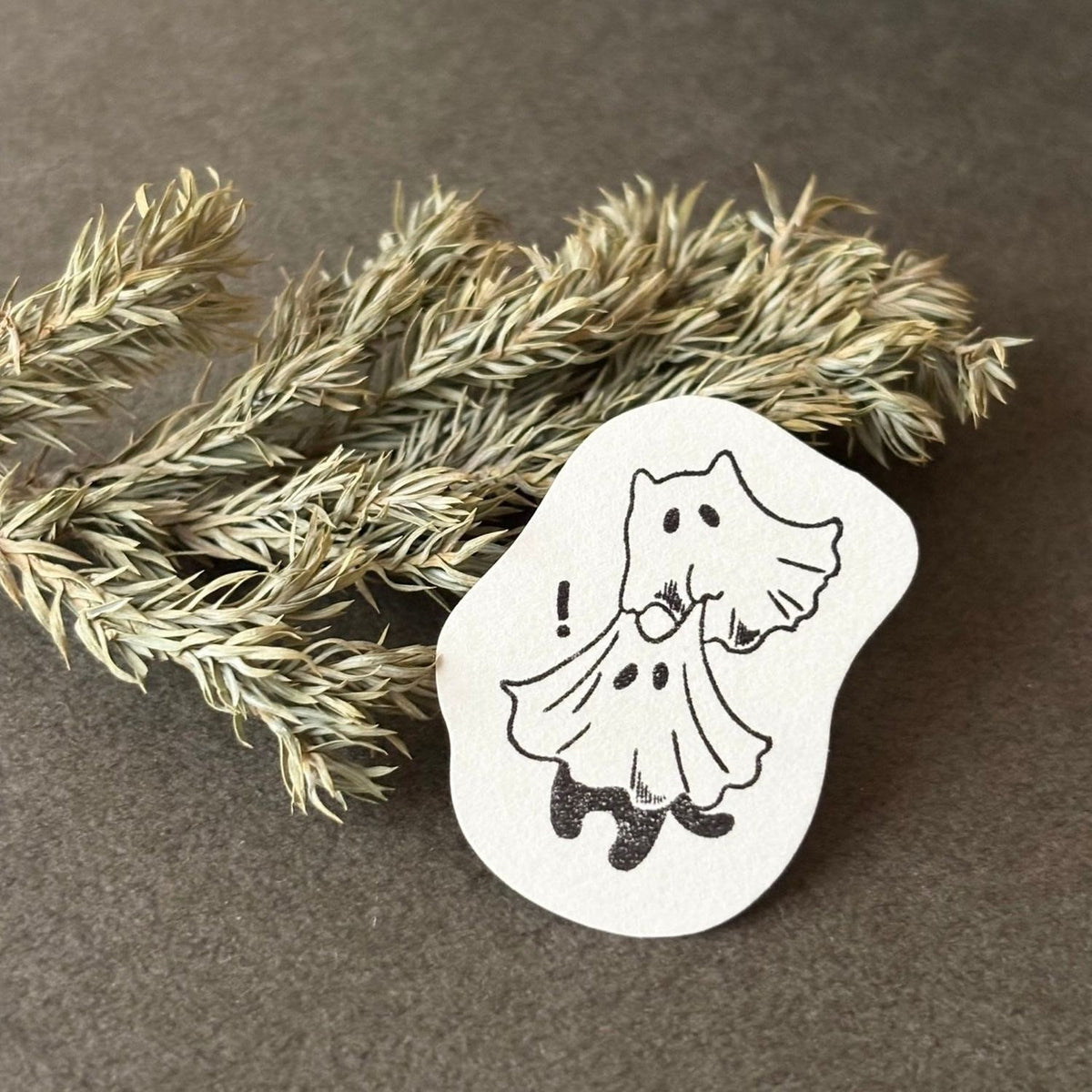 Nemunoki Stamp – Surprised Ghost