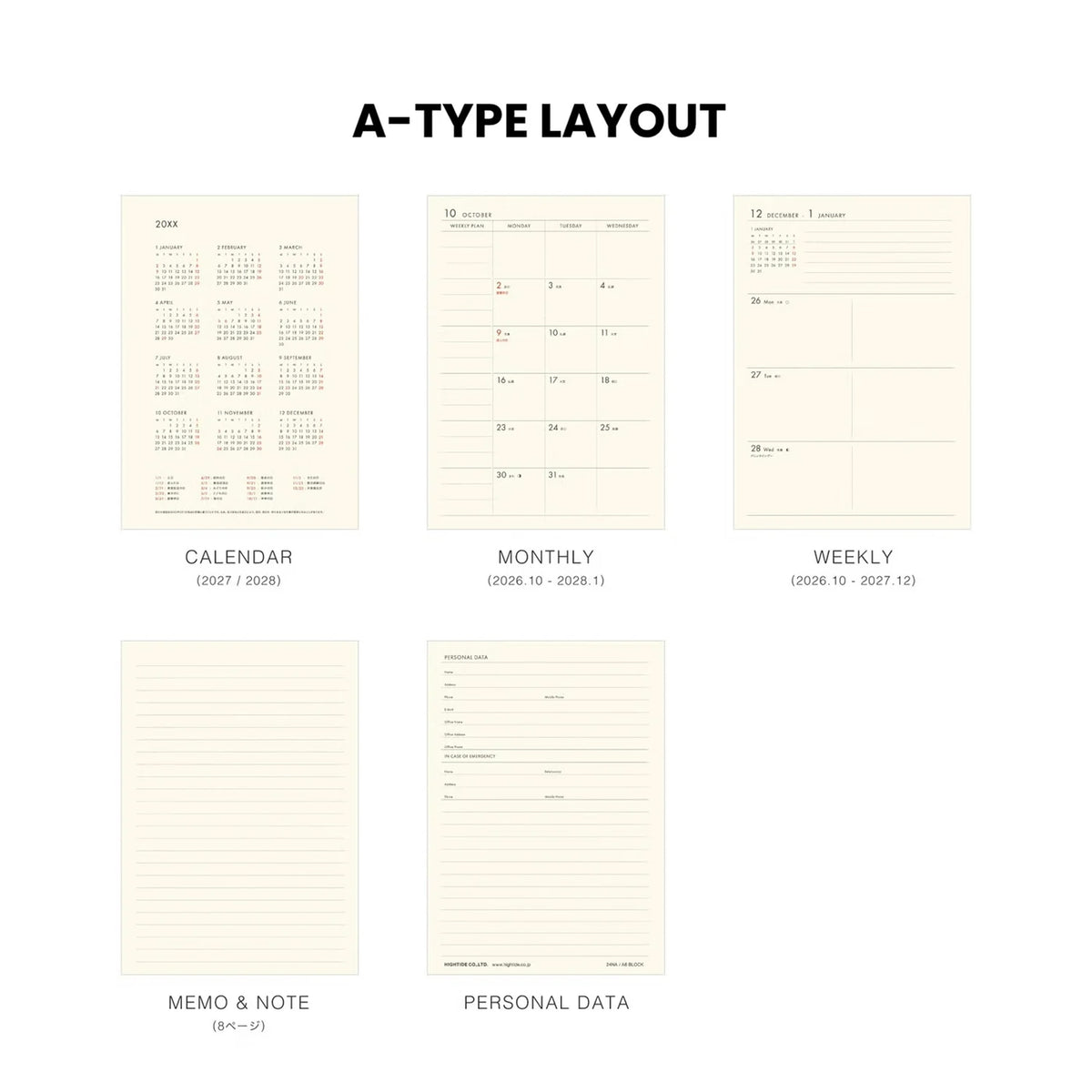 New Retro 2027 Weekly Planner – Diary A6