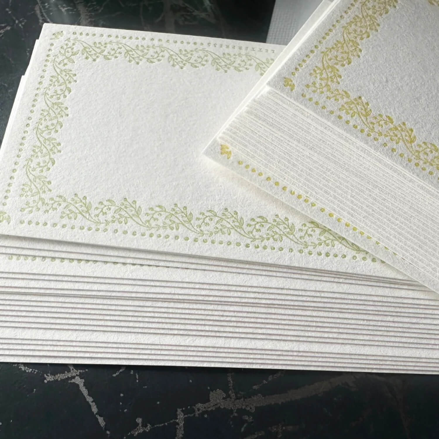 OEDA Letterpress Memo Cards – Vine Mimosa
