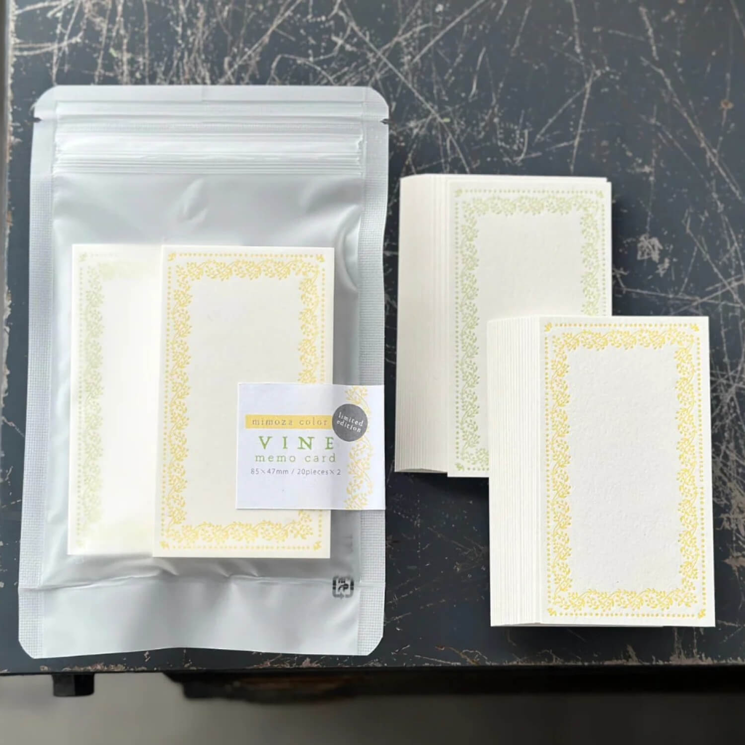 OEDA Letterpress Memo Cards – Vine Mimosa