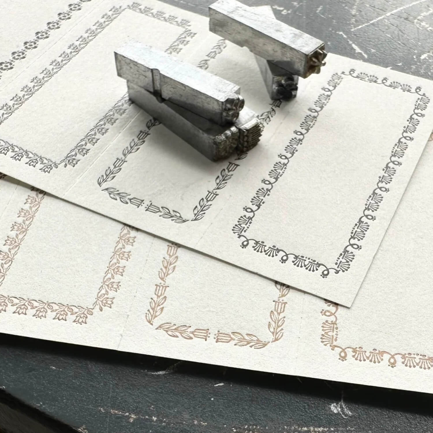 OEDA Letterpress Ornament Label Book – Frame Black