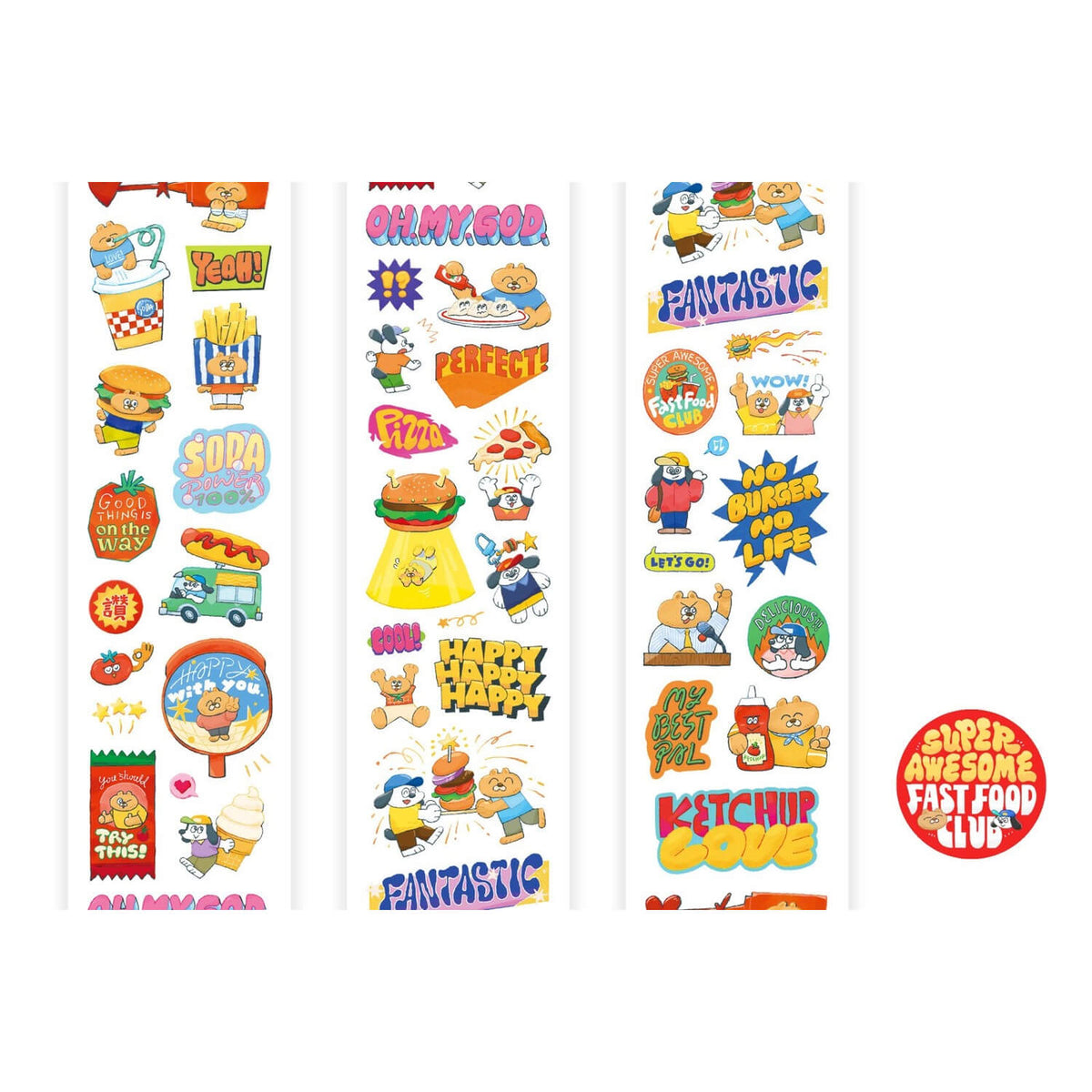 OURS Kiss-cut PET Tape – Super Awesome Fast Food Club