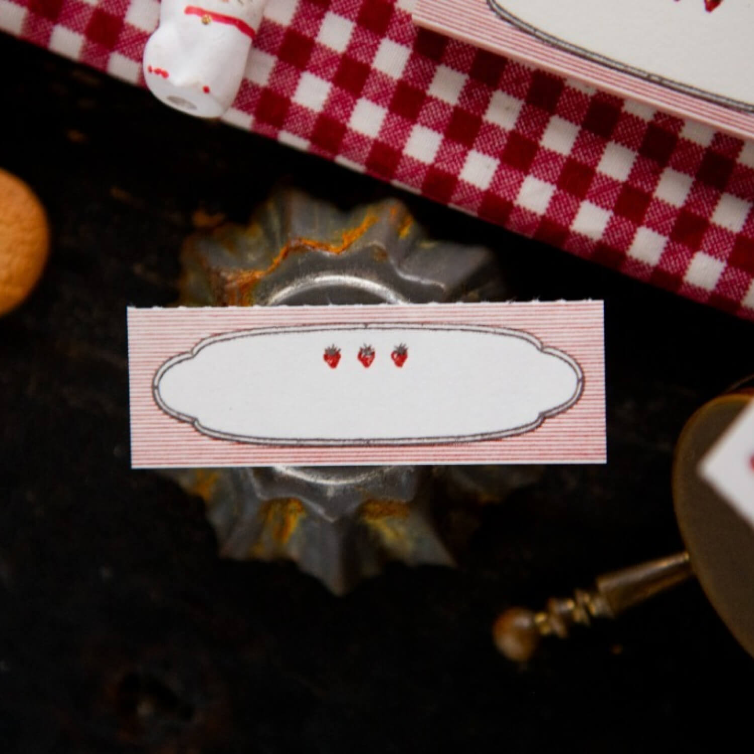 OURS Strawberry Frame Letterpress Book