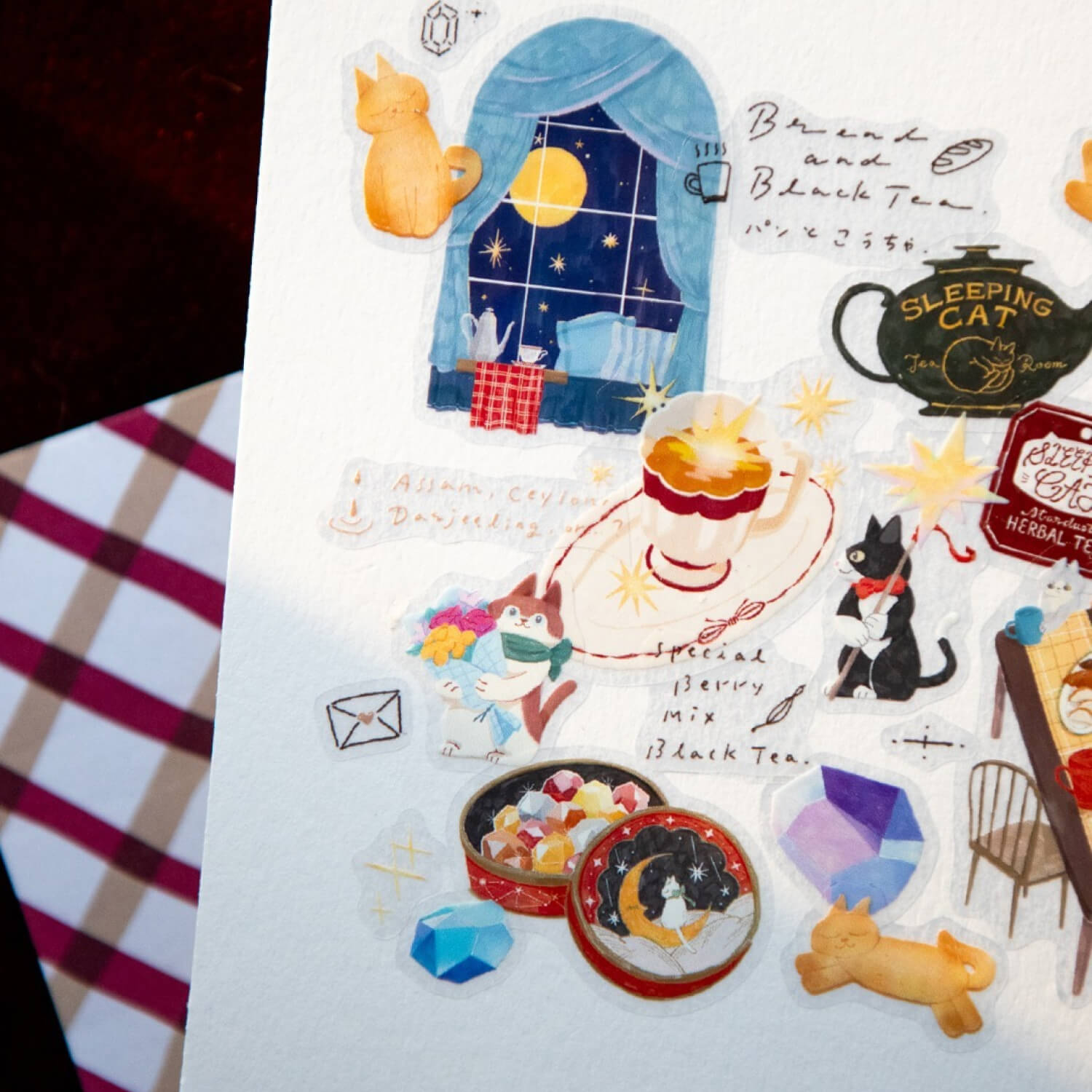 OURS Tea Room Sleeping Cat PET Tape