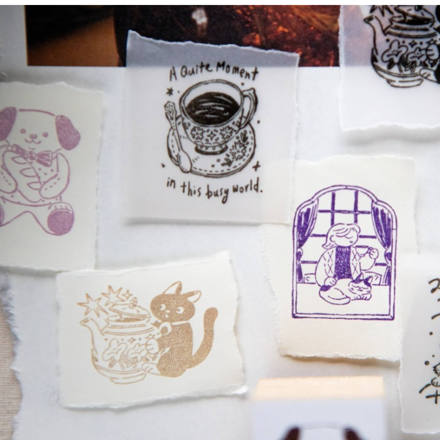 OURS "The Gift" Tea Room Series Stamp