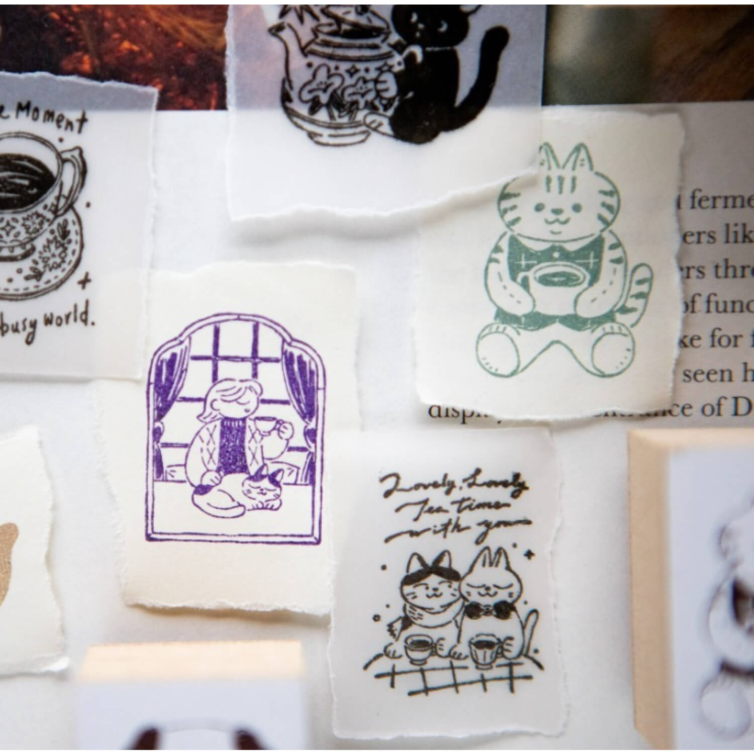 OURS "The Gift" Tea Room Series Stamp