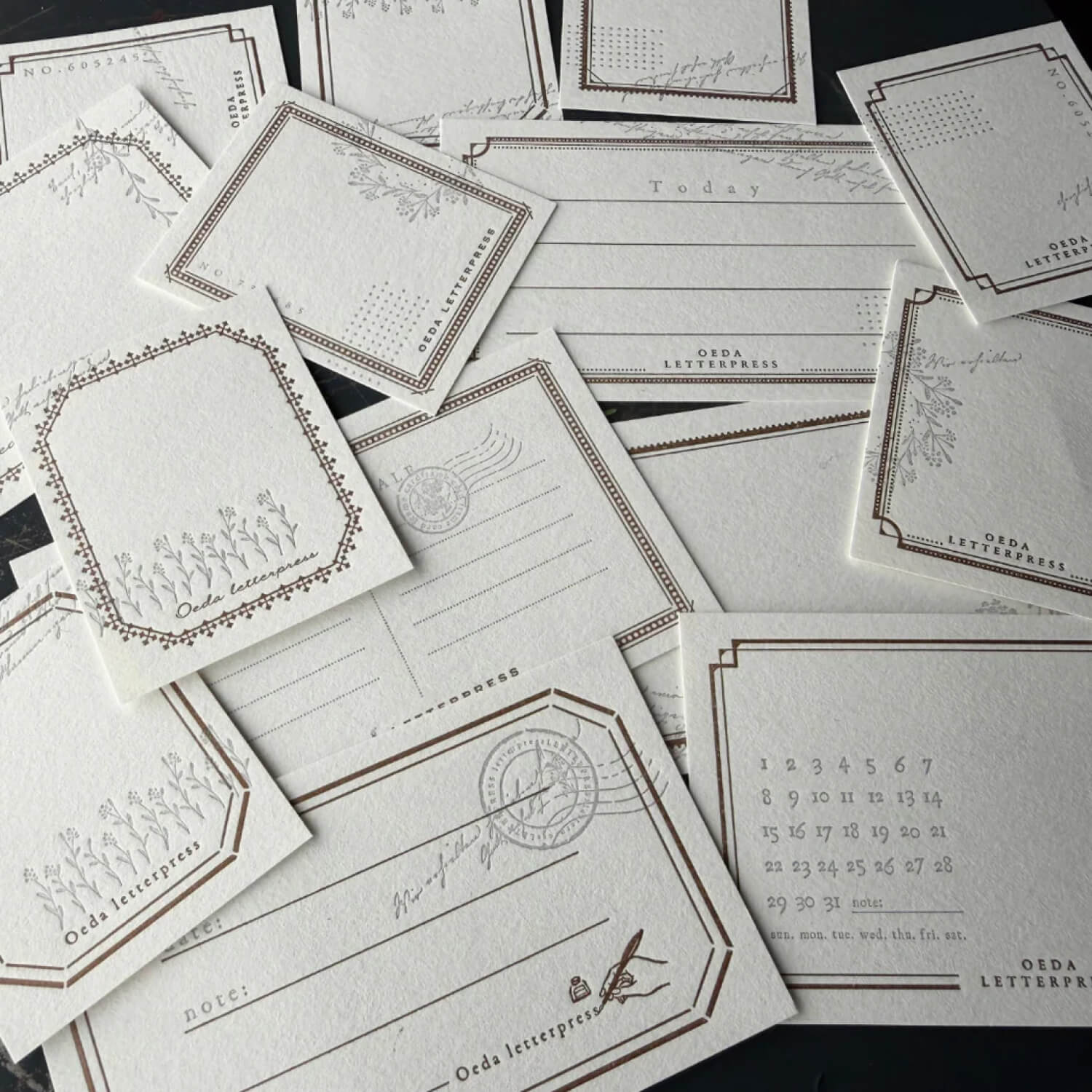Oeda Assorted Card Set - Mellow Silver