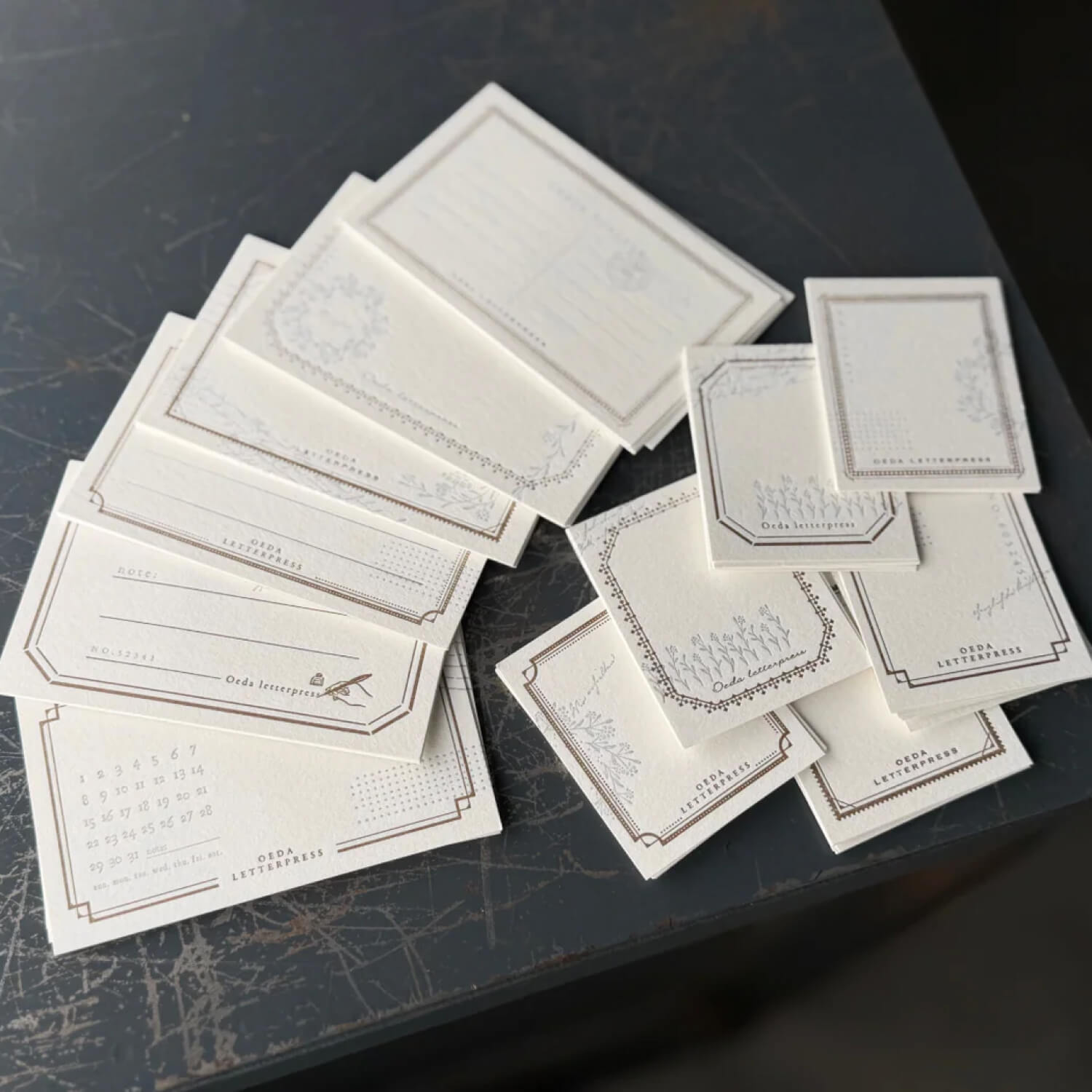 Oeda Assorted Card Set - Mellow Silver