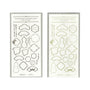 Oeda Letterpress x WACCA JAPAN EDO Frame Sticker Sheet