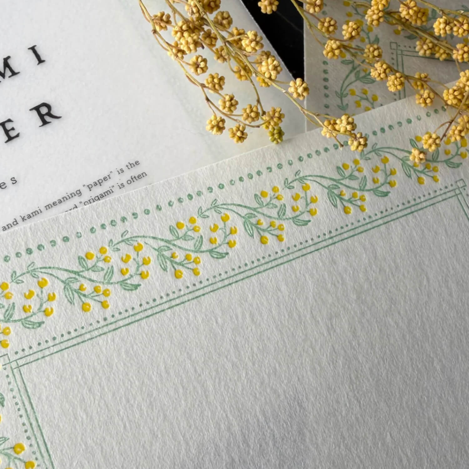 Oeda ORIGAMI LETTER - Mimoza Color