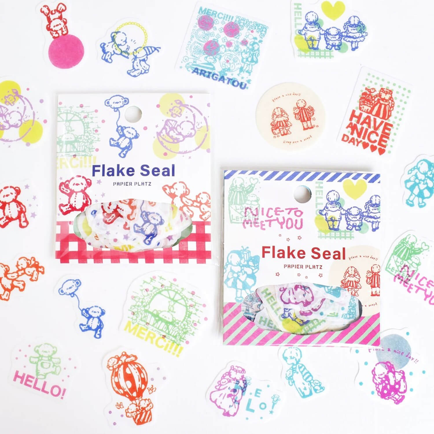 Papier Platz × PEPIN Flake Stickers – HAVE A NICE DAY!